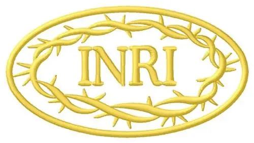 Crafted INRI Embroidery Design