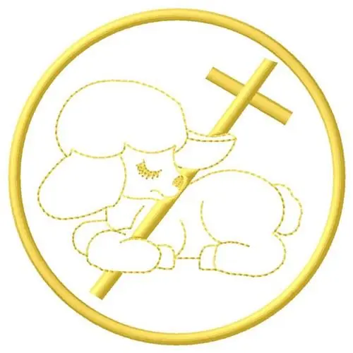 Free Returns Paschal Lamb Embroidery Design