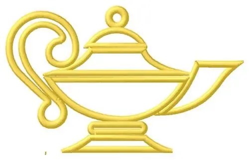 Last Chance Lamp Embroidery Design