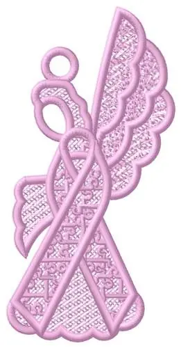 FSL Autism Angel Ornament Embroidery Design Limited Edition