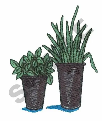 Secure Checkout PLANTS Embroidery Design