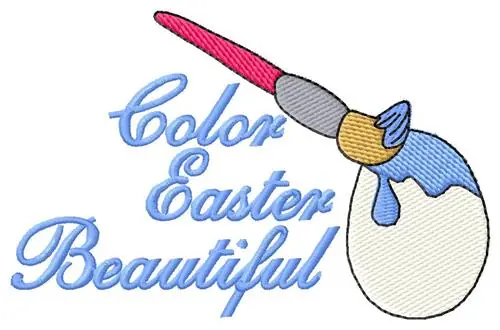 Color Easter Beautiful Embroidery Design Price Drop