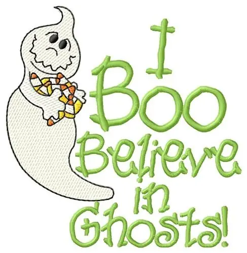 I Believe In Ghosts Embroidery Design Clearance