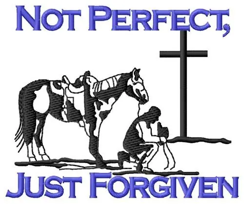 Forgiven Embroidery Design Premium