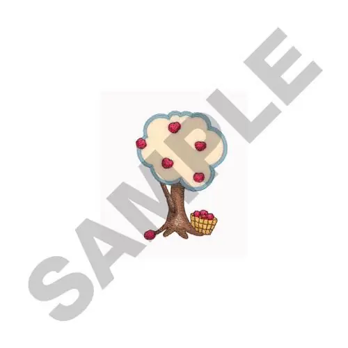 Bargain APPLE TREE APPLIQUE Embroidery Design