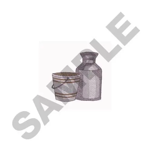 Reduced Price MILK JUG AND PAIL Embroidery Design