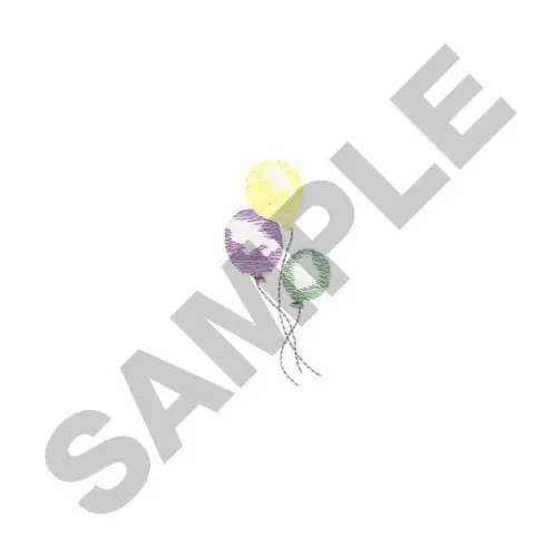 BALLOONS Embroidery Design Professional Grade
