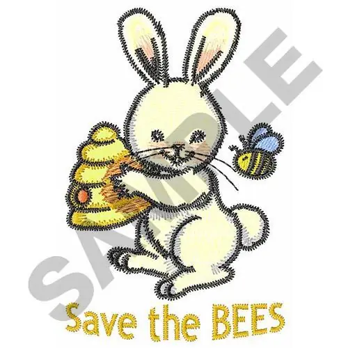 SAVE THE BEES Embroidery Design Seasonal Sale