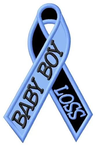 Baby Boy Loss Embroidery Design Instant Buy
