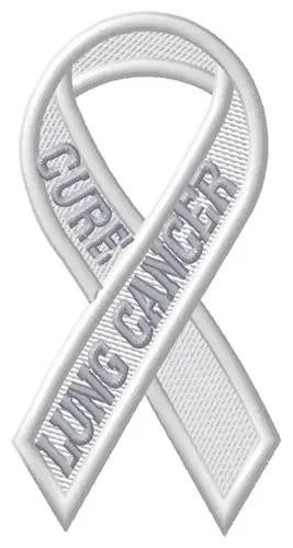 Best Choice Lung Cancer Embroidery Design