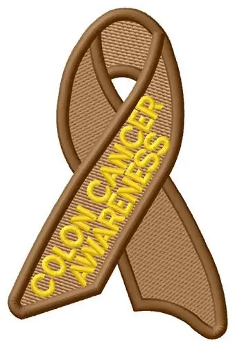 Colon Cancer Embroidery Design Exclusive