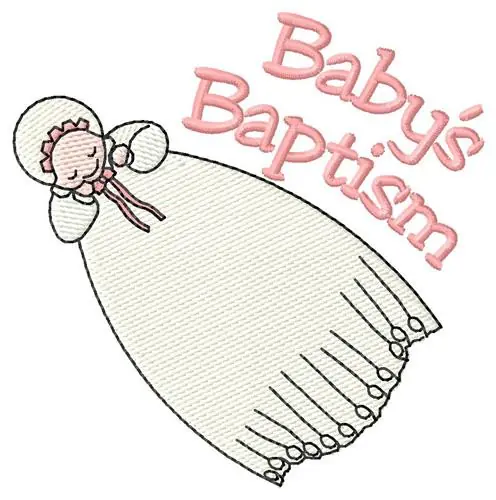 Fan Favorite Babys Baptism Embroidery Design