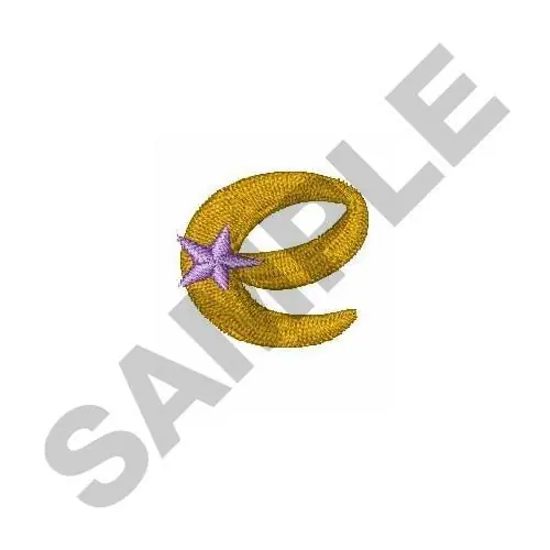 Star Letter e Embroidery Design Popular