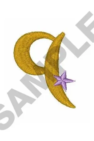 Worldwide Shipping Star Letter q Embroidery Design