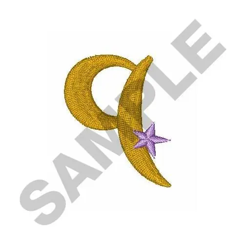 Worldwide Shipping Star Letter q Embroidery Design