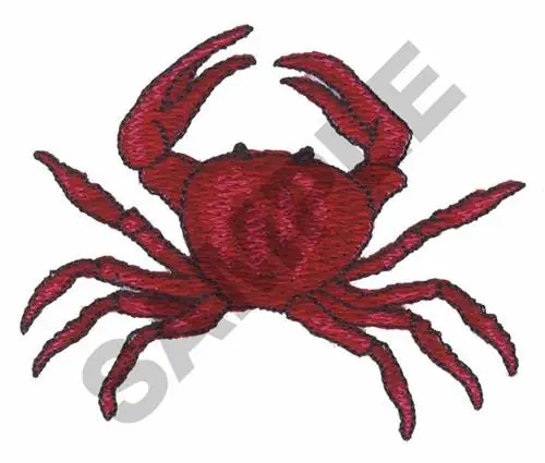 CRAB Embroidery Design Seasonal Sale