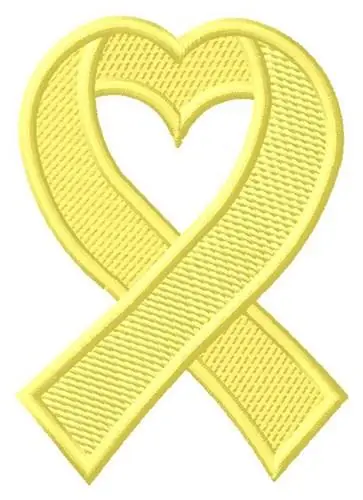 Fast Shipping Suicide Ribbon Embroidery Design