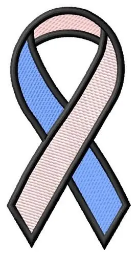 Male Breast Cancer Ribbon Embroidery Design Latest