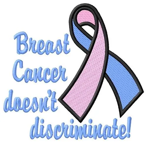 Cancer Doesnt Discriminate Embroidery Design Genuine