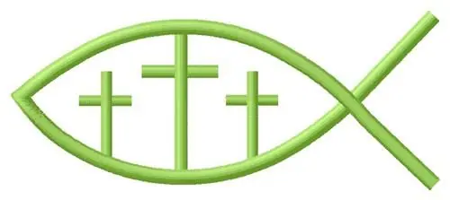 High Quality Fish Crosses Embroidery Design