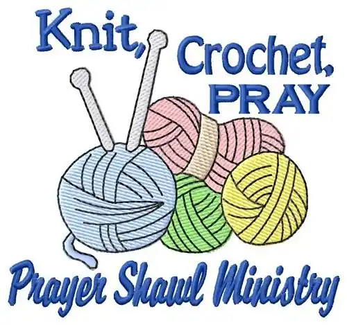 Knit Crochet Pray Embroidery Design Professional Grade