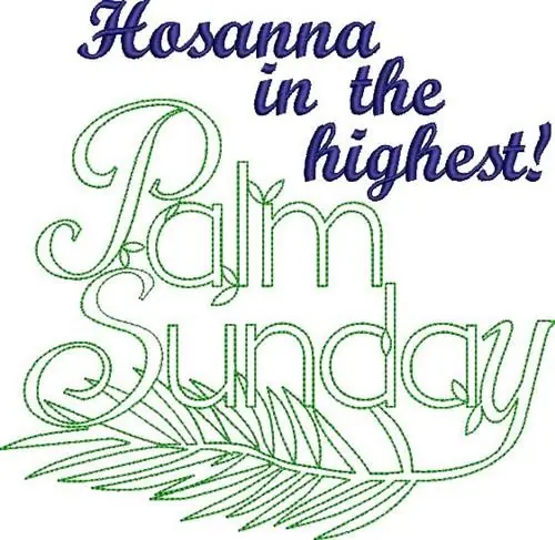 Hosanna Palm Sunday Embroidery Design Exclusive