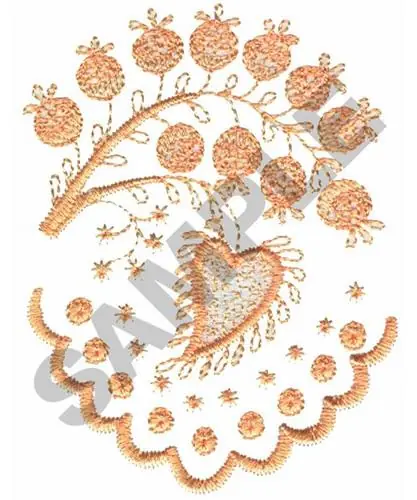 FLORAL MONOGRAM Embroidery Design Sale