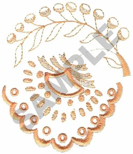 FLORAL MONOGRAM Embroidery Design Fast Shipping