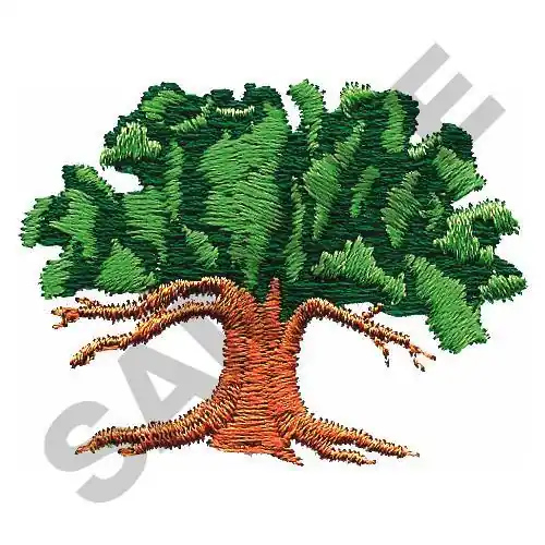 OAK TREE Embroidery Design In Demand