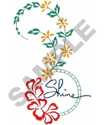 Seasonal Sale SHINE FLORAL BORDER Embroidery Design