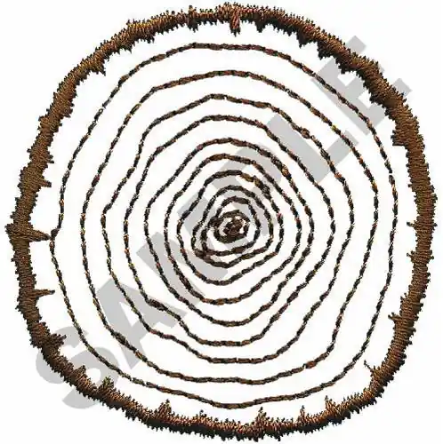TREE RINGS Embroidery Design Instant Buy