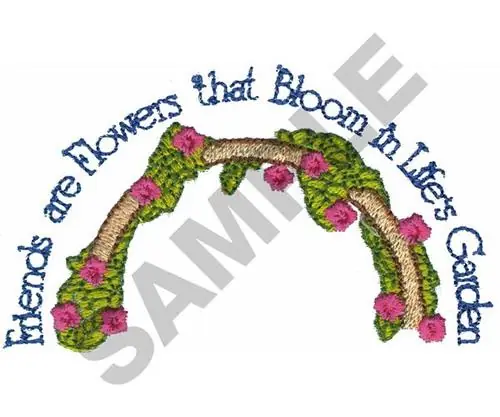 Affordable FRIENDS ARE FLOWERS THAT BLOOM... Embroidery Design