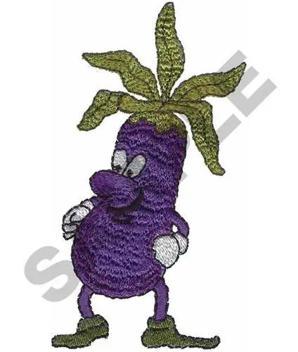 Exclusive EGGPLANT MAN Embroidery Design