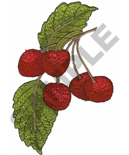 Factory Price CHERRIES Embroidery Design