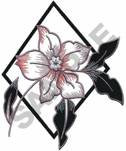 Grab Now ORCHID DESIGN Embroidery Design