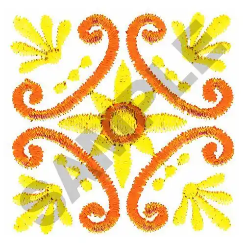 SQUARE SCROLL Embroidery Design Buy Today