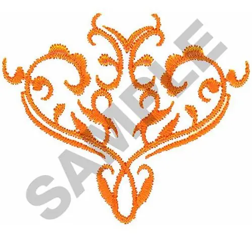 Sale GOLD SCROLL Embroidery Design