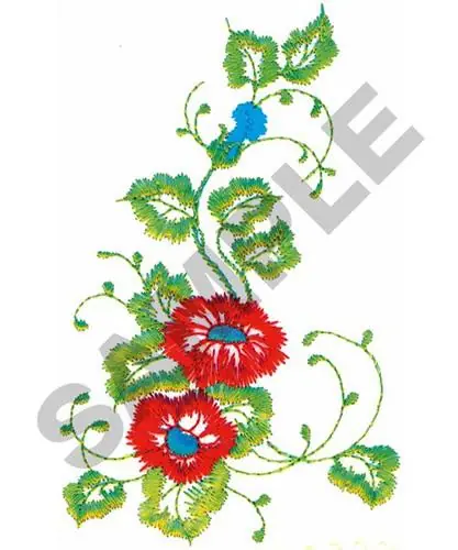 FLORAL DESIGN Embroidery Design Modern