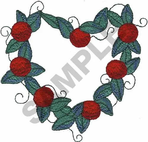 CHERRY WREATH Embroidery Design Limited Edition