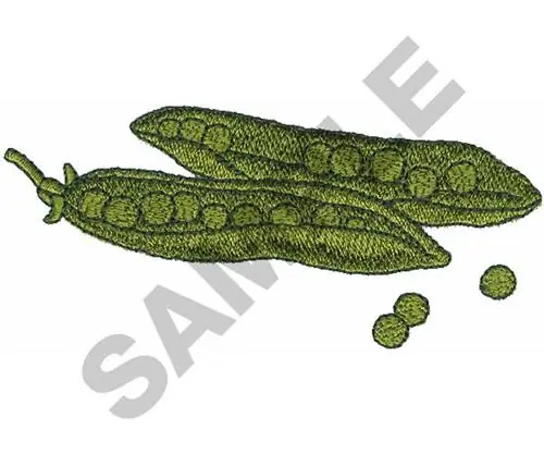 Original PEAS Embroidery Design