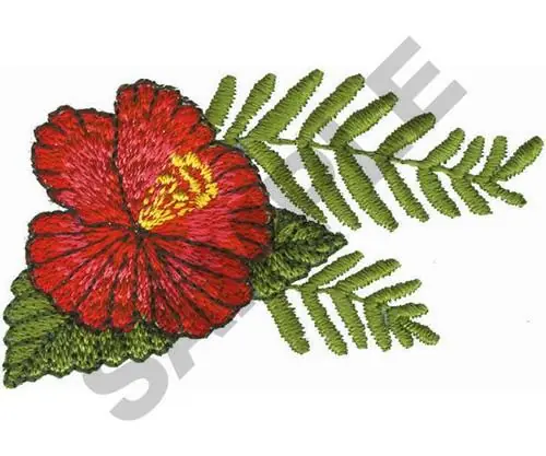 HAWAIIAN FLOWER Embroidery Design Wholesale