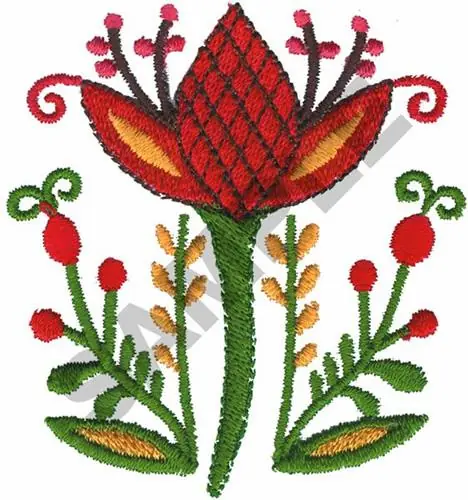 PENNSYLVANIA DUTCH MOTIF Embroidery Design Next Day Delivery