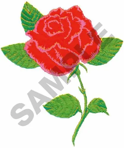 Latest LONGSTEM ROSE Embroidery Design