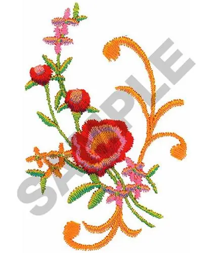 TIED FLOWERS Embroidery Design Bulk Order