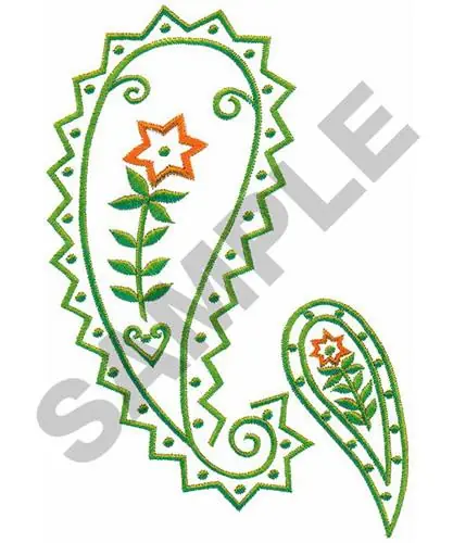 PAISLEY FLOWERS Embroidery Design Last Chance