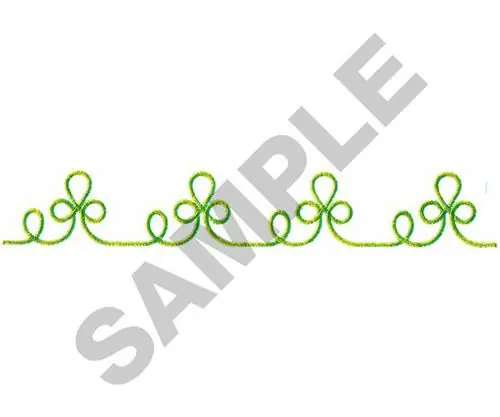 Markdown SHAMROCK BORDER Embroidery Design