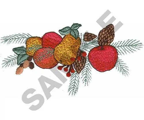 FRUIT SWAG Embroidery Design Genuine