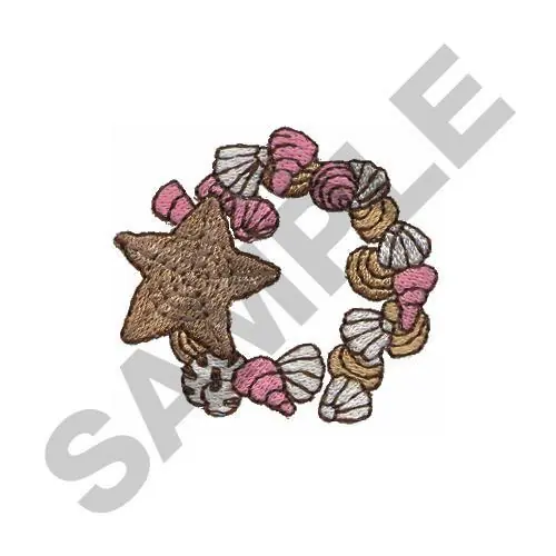 SHELL WREATH Embroidery Design Money Back Guarantee