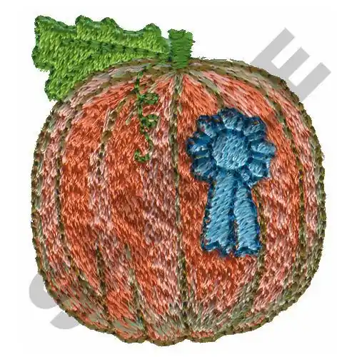 PRIZED PUMPKIN Embroidery Design Handmade