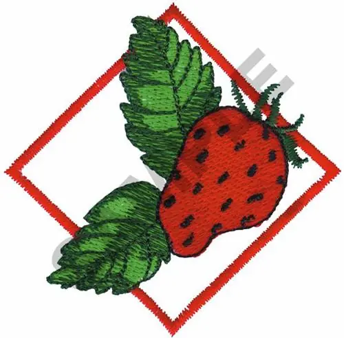 STRAWBERRY Embroidery Design Certified